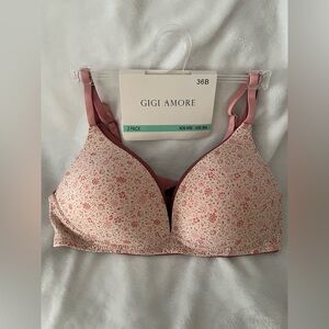 2 pcs. 36B Cute Beige Bra non wire